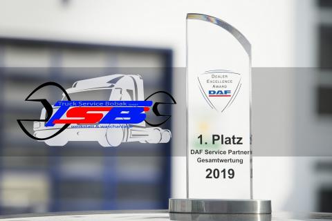 Wir wurden bester DAF Servicepartner 2019!